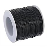 UnCommon Artistry Waxed 1mm Cotton Cord 100 Meters Black