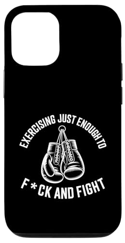 Exercising Enough To F And Fight Funny Fitness Funny Workout �X�}�z�P�[�X iPhone 12/12 Pro �p