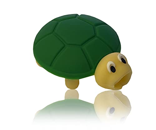 Cable Cord Protector - Bites onto Your Charger Cable to Protect from Fraying (Happy Turtle)