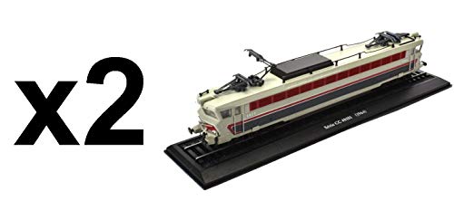 Atlas Lot de 2 locomotives électriques SNCF CC 40101 'Nez cassé Ho 1/87 (Réf 7153104)