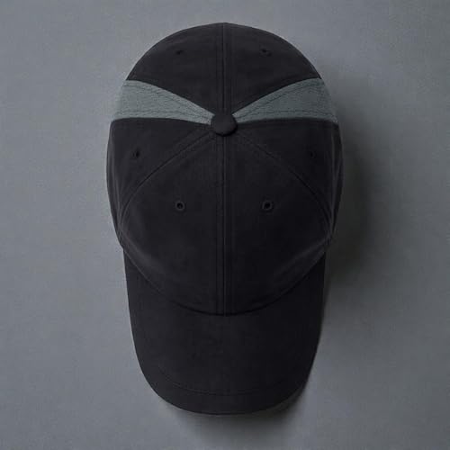 Image of Gildman Classic Baseball Cap Balance Performance Baseball Cap, Black, Mesh Side Panel, Lightweight Sports Hat. Cap for Men and Women [ Black Cap ]