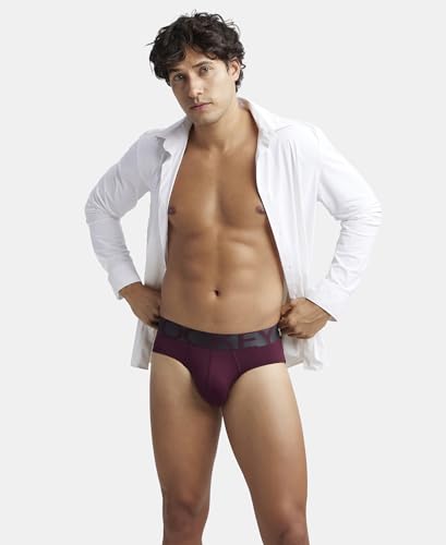 Image of Jockey IC27 Men Tactel Microfiber Elastane Stretch Solid Brief (Pack of 2)