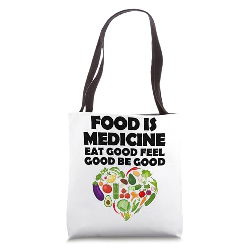 Bolsa Tote Food Is Medicine Healthy Eating miniatura 1
