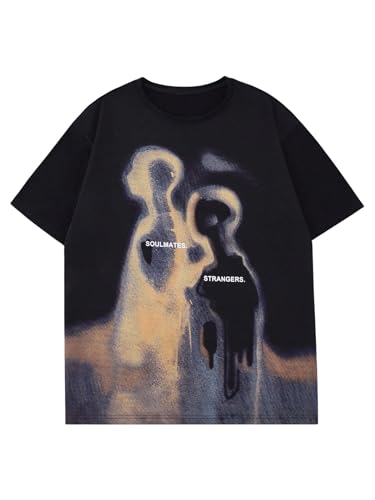 SOLY HUX Men's Oversized Graphic Tees Crew Neck Short Sleeve Vintage Streetwear T Shirt Tops