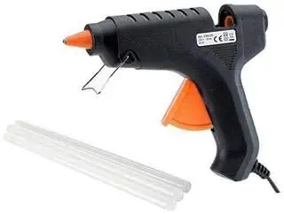 A.S ENTERPRISES MHK Professional Hot Melt Glue Gun 40WATT with 15 Glue Sticks