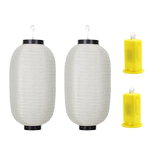 2 faroles japoneses japoneses para restaurante, bar, faroles LED para colgar en festivales