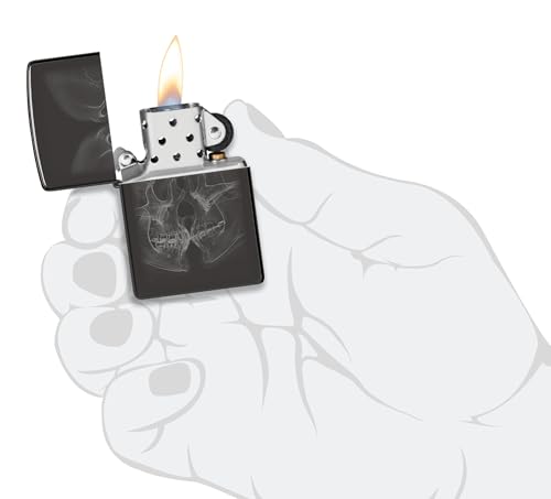 Encendedor Zippo X-Ray Kiss Negro Brillo miniatura 5