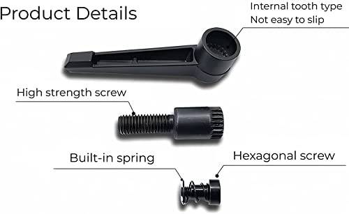 Clamping Lever Handle M8 Clamping Lever Machinery Adjustable Handle 16-60mm Locking External Male Thread Knob for Tool Making Plant Construction (M8*40) - Image 3