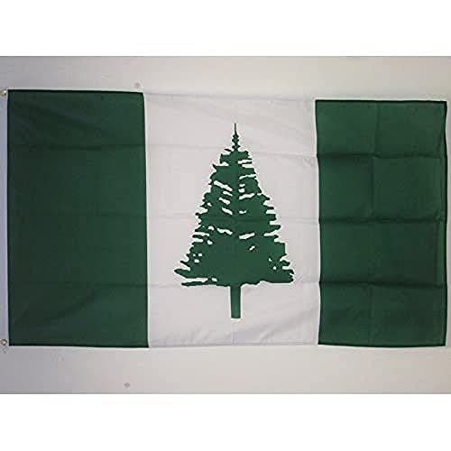 AZ FLAG - Drapeau Île Norfolk - 150x90 cm - Drapeau Australien - Australie 100% Polyester Avec Oeillets Métalliques Intégrés - Pavillon 110 g
