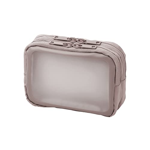 プラス ポーチ ジブンイロ ナカ見え ガジェットポーチS グレー TW-BG002S 428-741