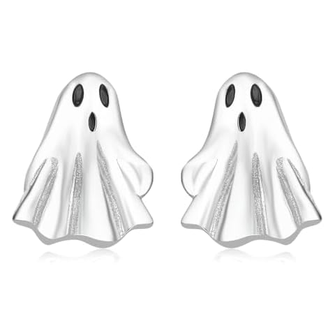 Ghost Earrings in Sterling Silver for Halloween Cover