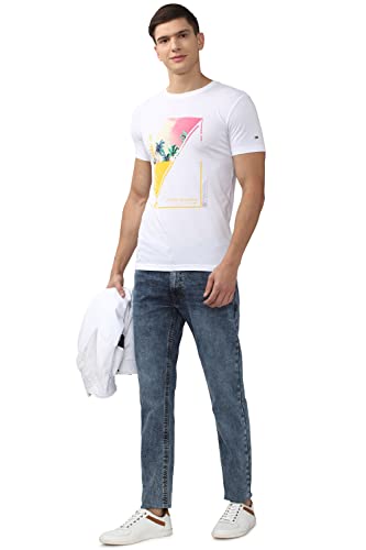 Image of Peter England Men's Cotton Slim Fit T-Shirt