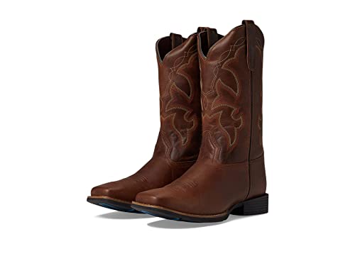 Image of ROPER Mens Monterey Embroidered Square Toe Pull On Casual Boots Mid Calf