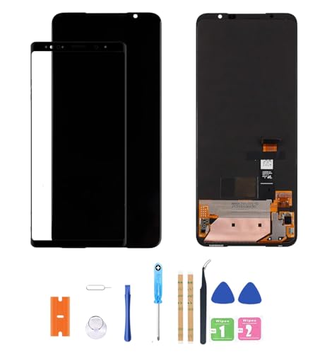 BITANR Amoled LCD para ASUS ROG Phone 5 6 7 Tela digitalizadora Touch Assembly Display LCD de substituição para ZS673KS / I005DA ZS676KS AI2201_C 6,8 polegadas (suporte a impressão digital)