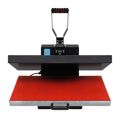 H-YEEU 16x24 Heat Press Machine 1800W Multifunctional Digital Industrial T-Shirt Sublimation Printer with Digital Timer & Temperature Control for Heat Transfer Vinyl