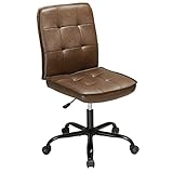 VIAGDO Office Chair No Arms with Wheels,Desk Chair Ergonomic Office Computer Chair,Swivel Chair...