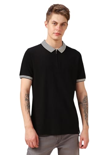 Image of Dennis Lingo Men Regular Fit Cotton Half Sleeves Solid T-Shirts