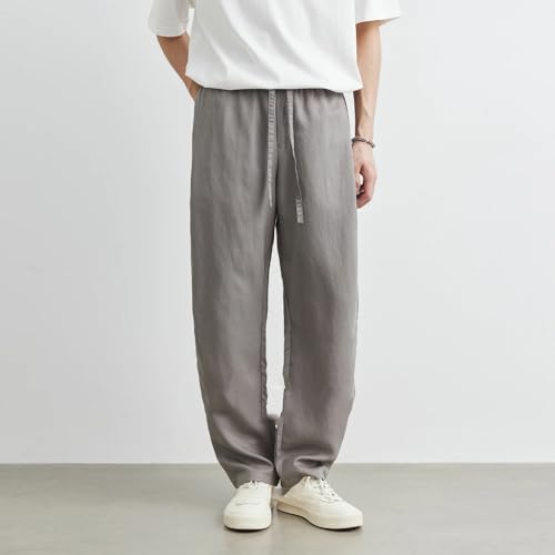 Summer Men's Casual Pants Casual Sports Wide Leg Pants Men4