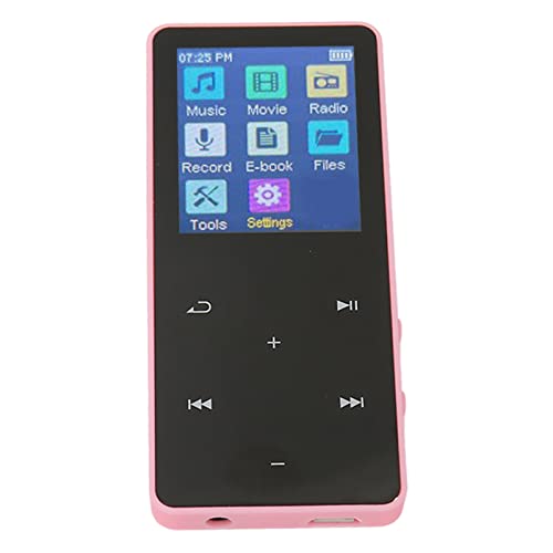 Mp3 MP4 Player with Bluetooth, 1.8inch Music Player, Portable Lightweight HiFi Loseless Music Player with Recorder, Ebook, Supports up to 128GB