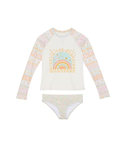 Rashguard manches longues fille Billabong contre les irritations et le soleil à la plage