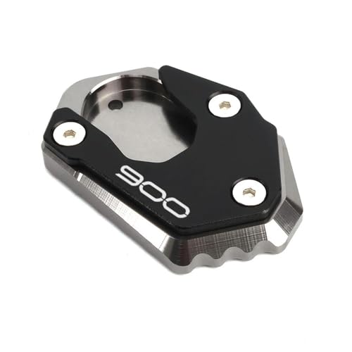 VQLDPX Motorrad Seitenständer Platte Für Kawasaki Z900 Z 900 Z900RS Z900SE 2017-2024 2025 Ständer Pad Fußverlängerung Unterstützung Pads Kickstand-Seitenständer-Verlängerungsplatte(Titan)