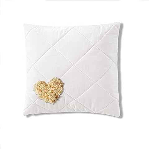 Premium Swiss Pine Cushion 40 x 40 cm XXL in Therapeutic Pillow Cover 100% Organic Cotton Quilted Padding Cover