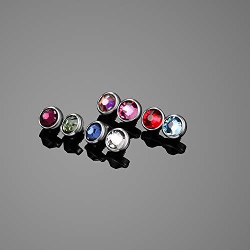 Xpircn 14G G23 Titanium Piercing Micro Dermal Anchor Crystal Top Dermal Piercings Surface Piercing Body Jewelry #TOP4