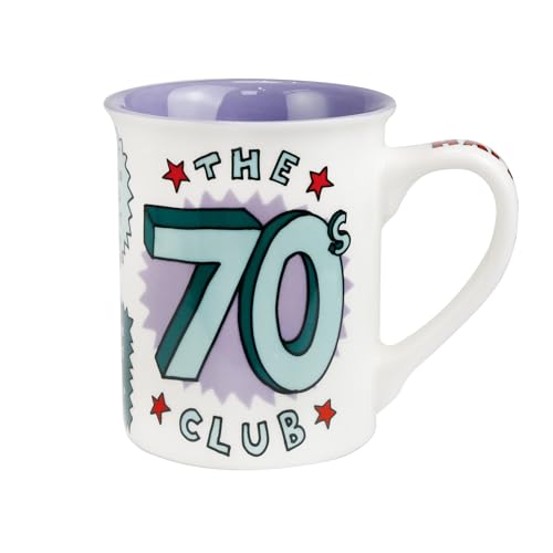 Taza para café multicolor Enesco 16 onzas miniatura 1