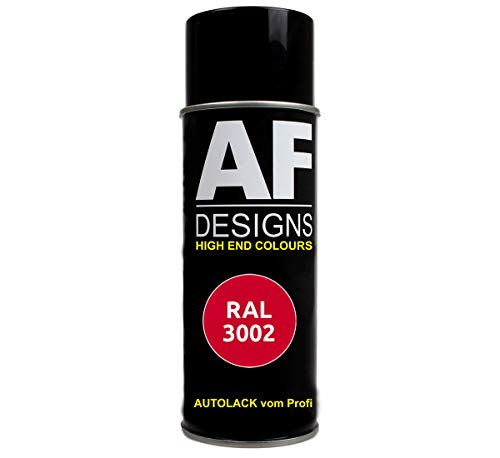 Alex Flittner Designs RAL Bombe de Peinture pour Voiture RAL3002 Rouge Carmin Brillant