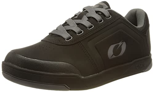 O'NEAL | Scarpe da Mountain Bike | MTB MX | Vegan | Equilibrio tra Grip e riposizionamento del Piede | Scarpa V.22 con Pedale Piatto a Spillo | Adulto | Nero Grigio | 46