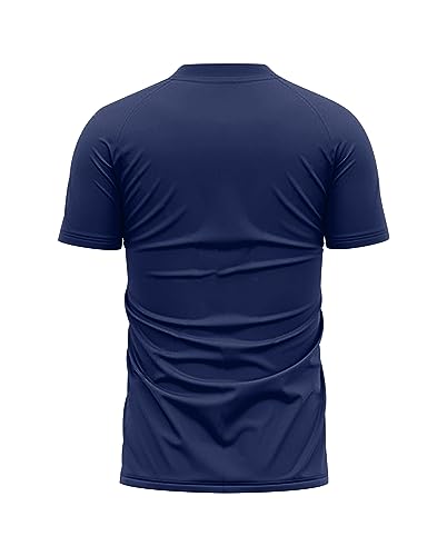 Inkholic Reglan Half Sleeves Navy Blue Camouflage Sports Jersey 700