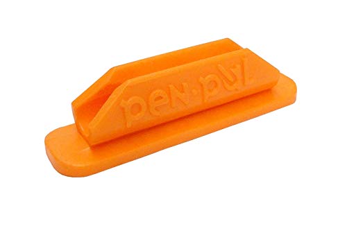 PenPal, LLC Rubber Pen/Pencil Holder by PenPal, LLC,25 Pack, black, dark grey, light green, dark blue, red or white (Neon Orange)