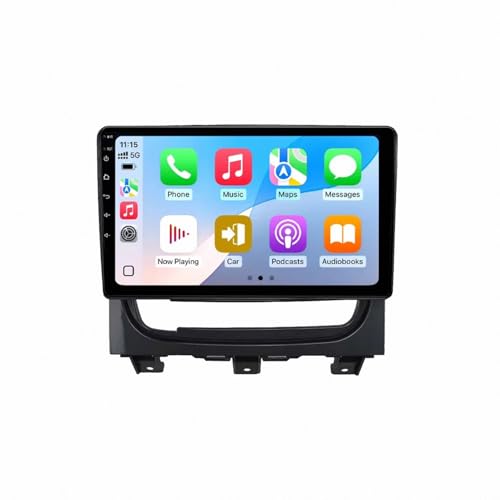 Radio Coche 2 DIN con Carplay Inalámbrico para Fiat Idea viajando con mapas en pantalla Incell