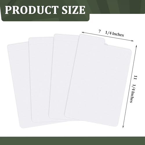 Henoyso 100 Pieces Comic Book Dividers with Tab with Tabs White Frosted Card Separator Plastic Dividers for Comic Book Storage Boxes Organize Comics Efficiently in Storage Boxes, 11.22 x 7.24 - Thumbnail 2