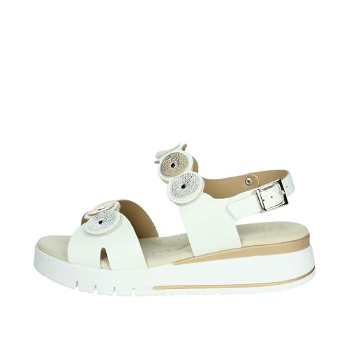 Sandales compensées blanches Cinzia Soft nu-pieds confortables été art.LF023080