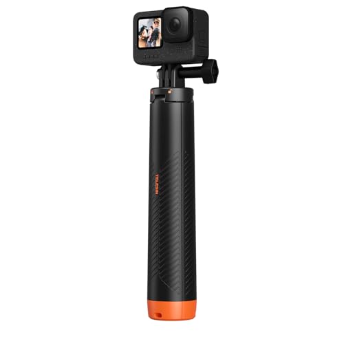 Image of TELESIN 4 in 1 Selfie Stick Floating Hand Grip Tripod Waterproof Extendable Selfie Monopod for Go-Pro Hero 13, 12, 11, DJI Action 5 Pro 4 3、Insta-360 Ace Pro 2 and Most Action Camera