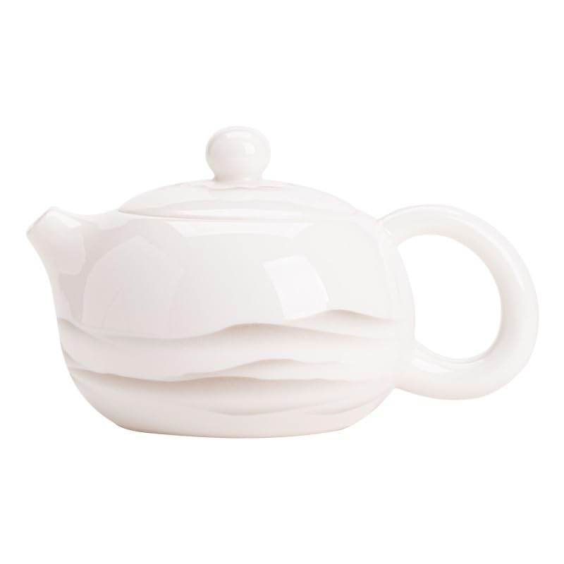 Tetera de viaje en porcelana blanca y juego de té Kung Fu retro