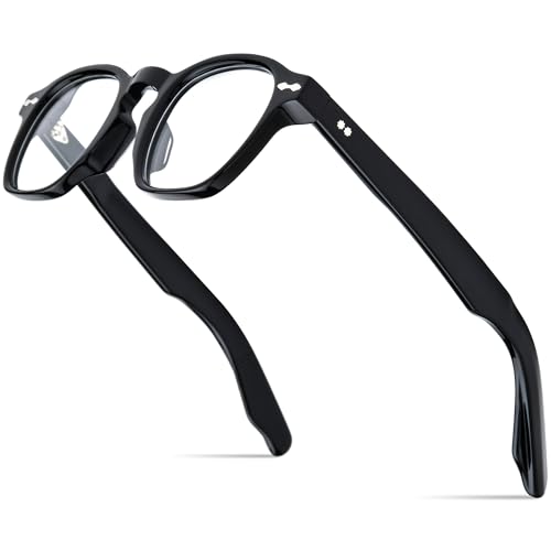 Image of HEPIDEM Acetate Glasses Frame Men Women Square Eyeglasses Optical Spectacles MZEPH