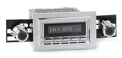 RetroRadio Compatible with 1968-79 Ford F-Series Truck with Deluxe 8-Track Factory Radio Features Include Bluetooth, AUX, AM/FM LAC-M1-121-55-75F2 RetroRadio Compatible with 1968-79 Ford F-Series Truck with Deluxe 8-Track Factory Radio Features Include Bluetooth, AUX, AM/FM LAC-M1-121-55-75F2