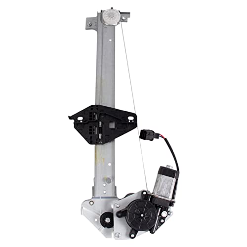 Image of TRQ Rear Right Power Window Regulator & Motor Assembly Passenger Side Compatible with 2006-2011 Honda Civic