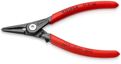 KNIPEX External Precision Snap Ring Pliers-Limiter, Red and Silver, 5.75-Inch - Image 2