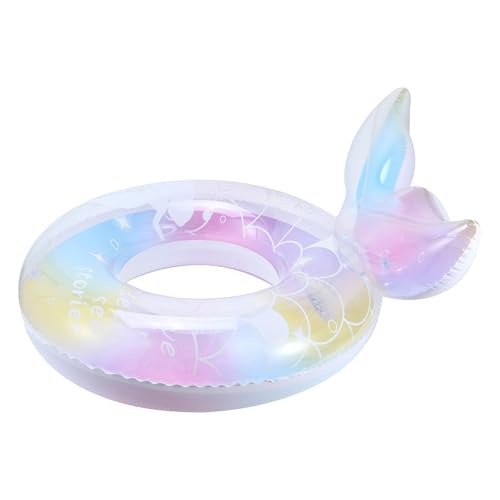 Generico Flotador para piscina para niños – Flotador hinchable para natación para niños, hinchable para piscina iridiscente, flotante para agua brillante | Diseño de para el