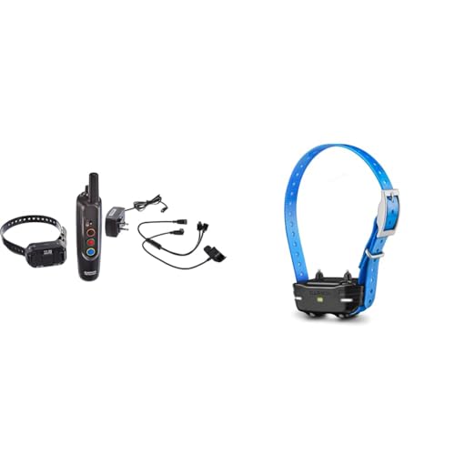 Garmin Pro 70 Dog Training System, Black, 010-01201-00 and Garmin PT10 Dog Device Blue Collar (Pro 70/Pro 550)