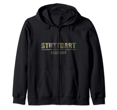 STUTTGART GERMANY Zip Hoodie, Black