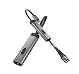 D RAJ Charging Cable, 3 in 1 Extendable, 3A Rapid Charging, Max 15W, Tangleproof, Supports 3 Types of Terminals, Smartphone Compatible