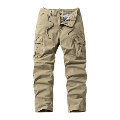 Pantalon cargo pour homme avec poches pratiques et taille élastique