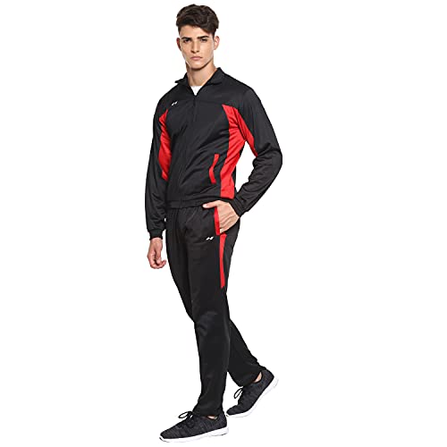Image of Nivia Sp-05-Tracksuit /Sportswear Regular Fit Track Suits /Athletic Gym Running Jogging Suit Sets (Navy /Aqua, L)