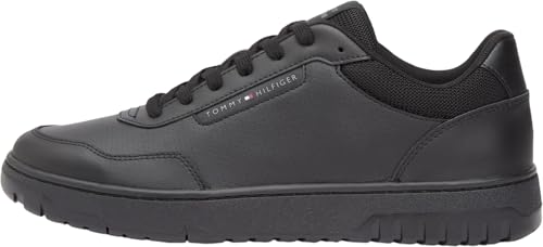 Tommy Hilfiger Men TH Basket CORE LITE LTH FM0FM05713 Low Top, Black (Black), 43