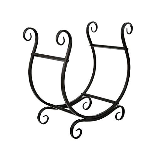 SXHYSL Estante De Almacenamiento De Leña De Metal con Diseño Semicircular, Estante Divisor De Leña Universal De Pie para Uso En Interiores Y Exteriores.,