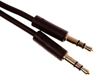 CDL Micro 1 m 3 ft 3.5 mm Stereo Jack Plug to 3.5 mm Stereo Jack Plug Audio Cable Lead Wire Cord,Black